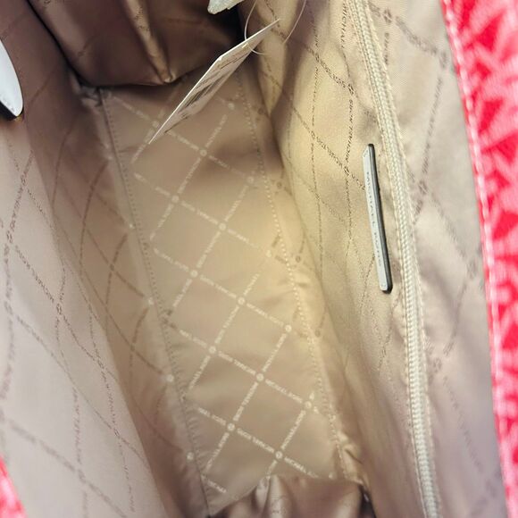 Michael Kors Purse Mirella Medium Ombré Logo Tote Bag Rainbow - Picture 5 of 9